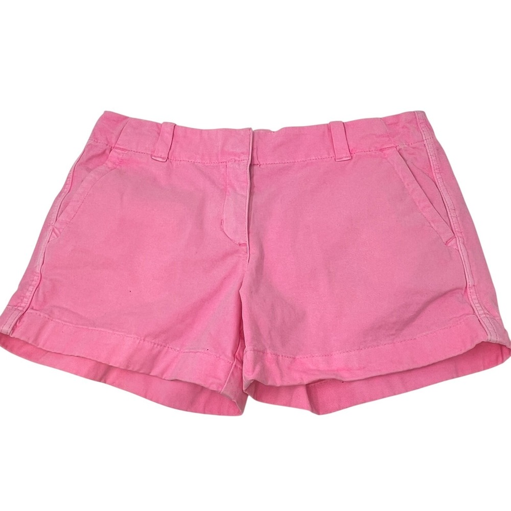 Vineyard Vines Girls 12 Chino Shorts Pink Stretch Preppy Classic Whale Logo